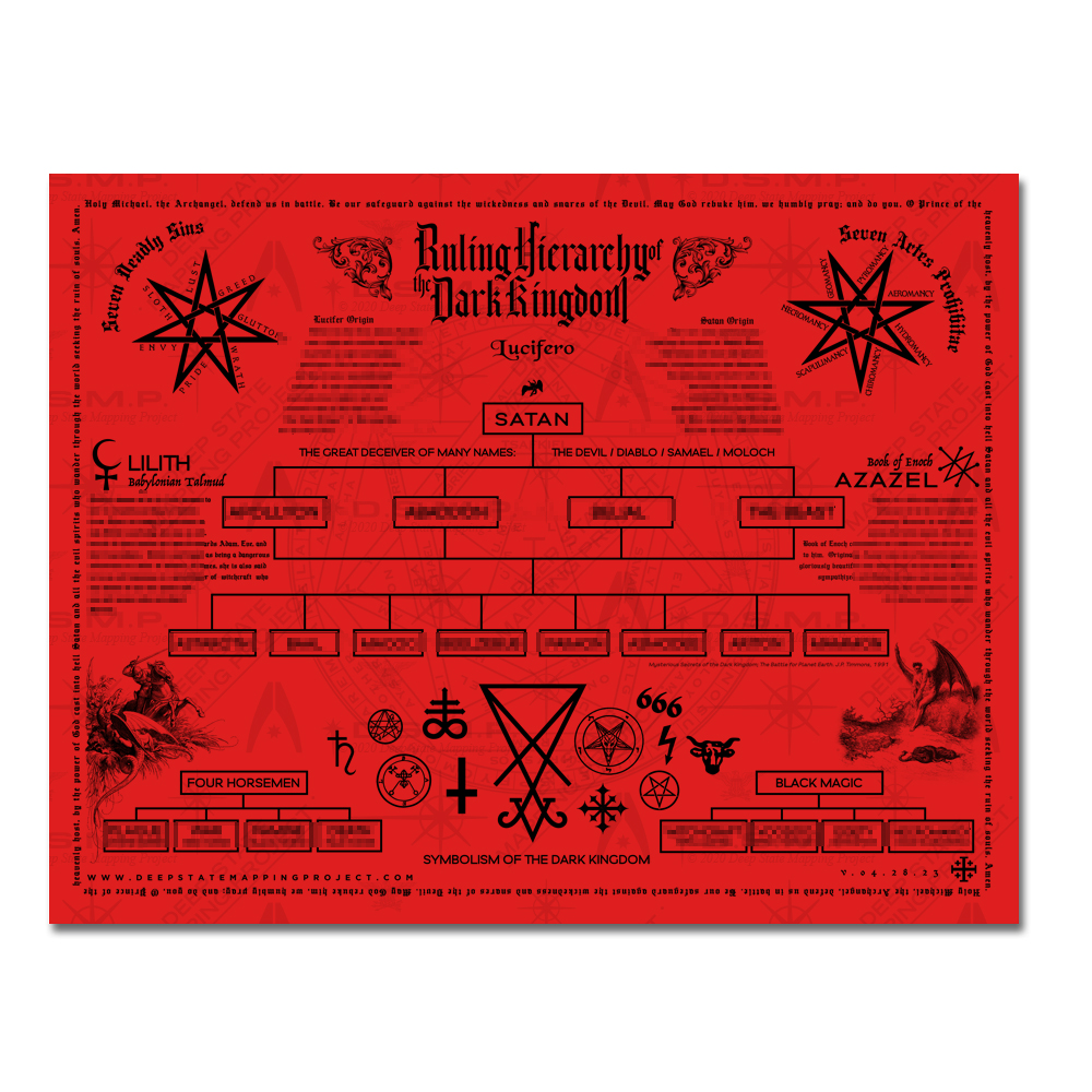 Dark Kingdom, Satanic Calendar 8.5 x 11