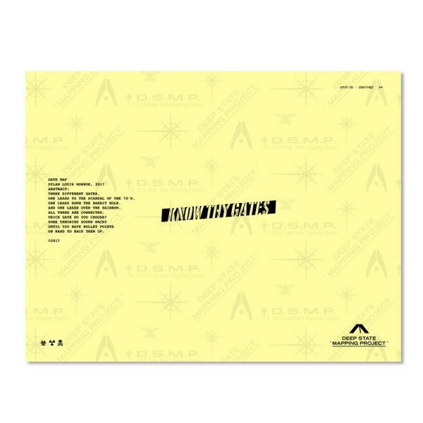 Gate Map (Pizzagate) 11 x 8.5