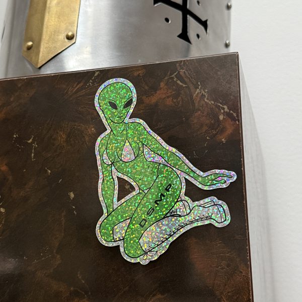 Sexy Alien Glitter Hologram Sticker