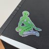 Sexy Alien Glitter Hologram Sticker