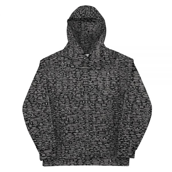 Q-WEB ALL OVER HOODIE (BLACK)