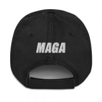 TRUMP “GODSPEED” Distressed HAT (Black)