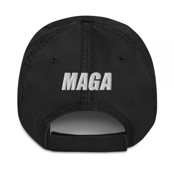 TRUMP “GODSPEED” Distressed HAT (Black)