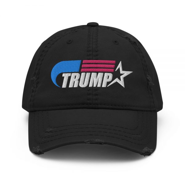 TRUMP “GODSPEED” Distressed HAT (Black)