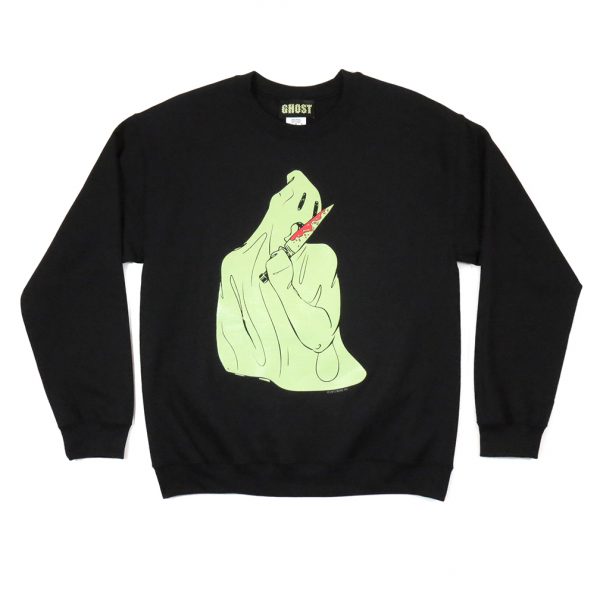 Knife Licking Ghost Sweatshirt by GHOST® by DLM