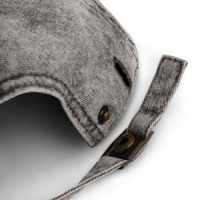 D.S.M.P. CORPORATE LOGO HAT (ACID-WASH GREY)