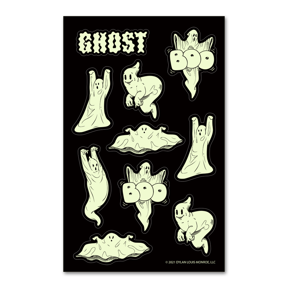 Ghost® Glow-in-the-Dark Sticker Set