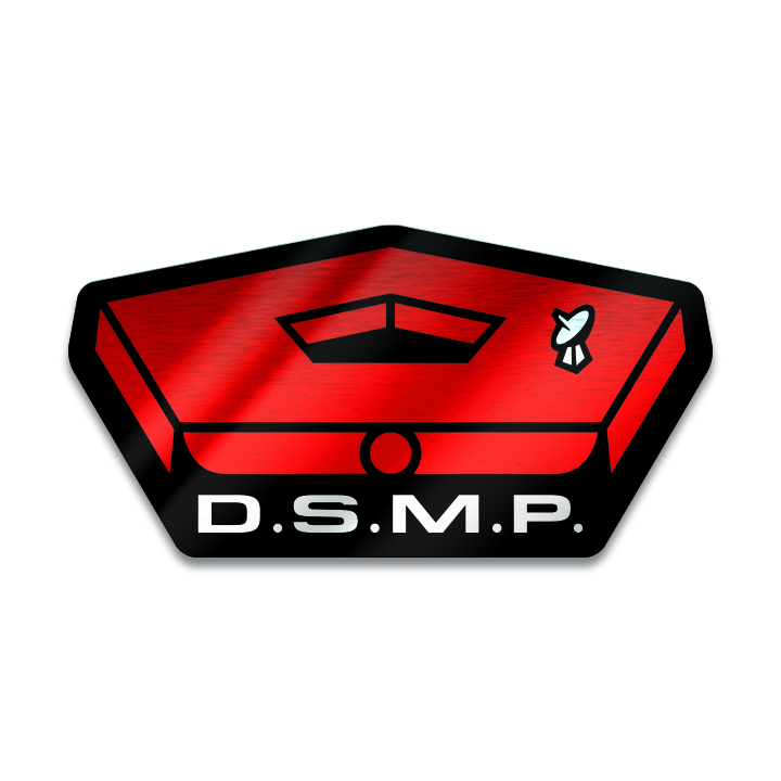 D.S.M.P. Corporate Logo Sticker (Brushed Aluminum)