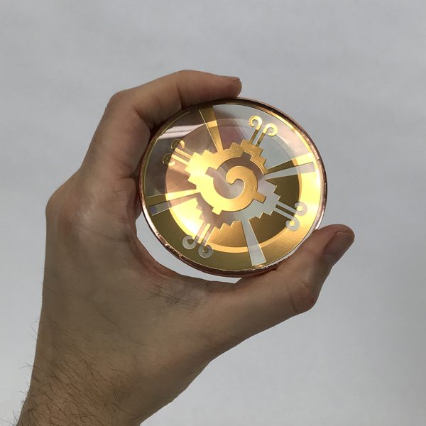 Hunab Ku 18K Gold Pleiadian Technology Disc (3