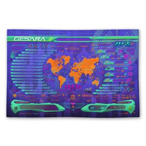 GESARA Map Tapestry 40" x 60"