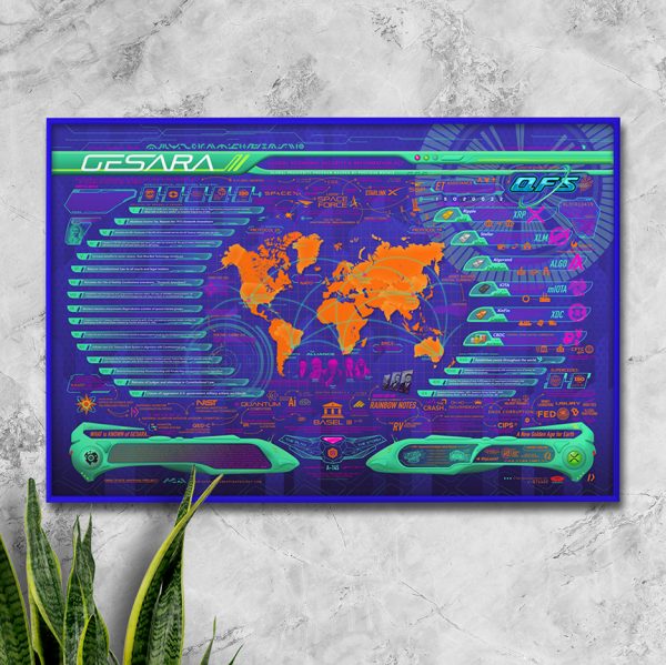 GESARA Map Poster 24