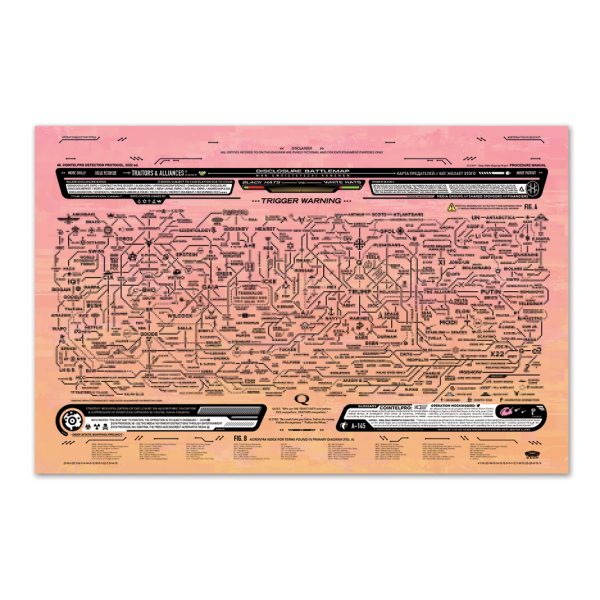Traitors & Alliances Map Expanded Ed. 11 x 17