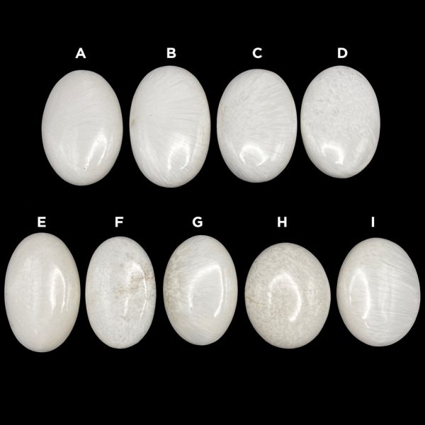 Scolecite Palm Stones, 2.5” India