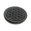Shungite Flower of Life Disc, 3.75