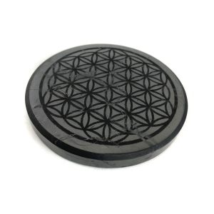 Shungite Flower of Life Disc, 3.75" Russia