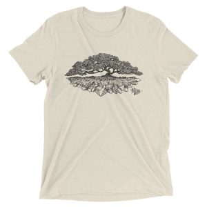 Healing Web Crystal Tree Tri-Blend T-shirt (Unisex)