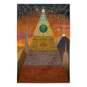 World Hierarchy Pyramid Tapestry 60" x 90"