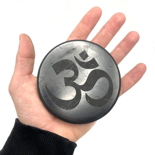 Shungite Om Disc, 3.75