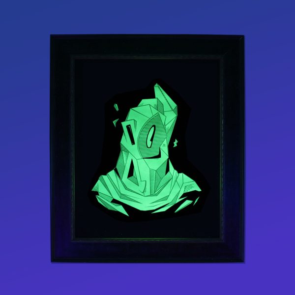 Cubist Ghost, Mixed Media, 23.5