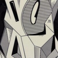 Cubist Ghost, Mixed Media, 23.5