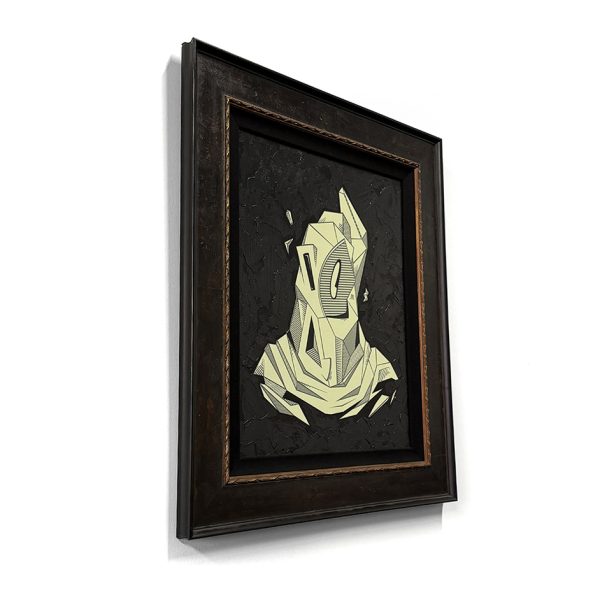 Cubist Ghost, Mixed Media, 23.5