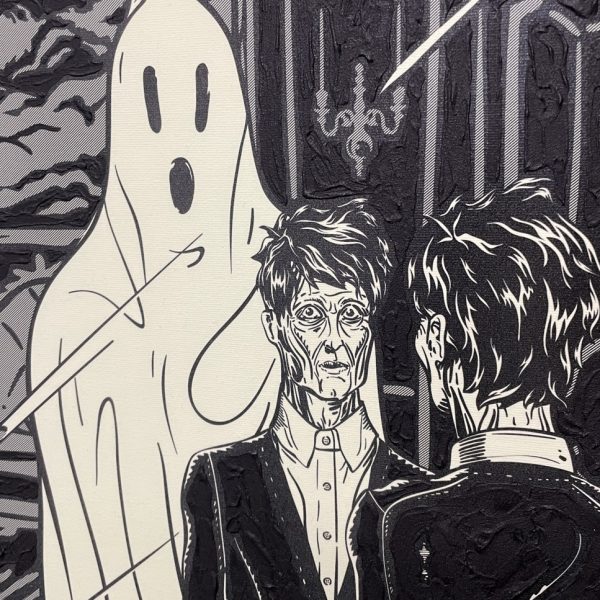 Ghost in the Mirror, Mixed Media, 24.5