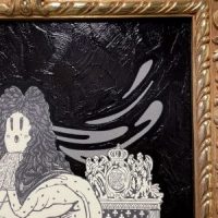 Ghost of Louis XIV, Mixed Media, 22.5