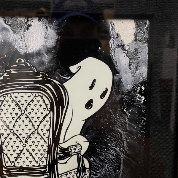 Ghost of Lestat (Dark), Mixed Media, 16.5