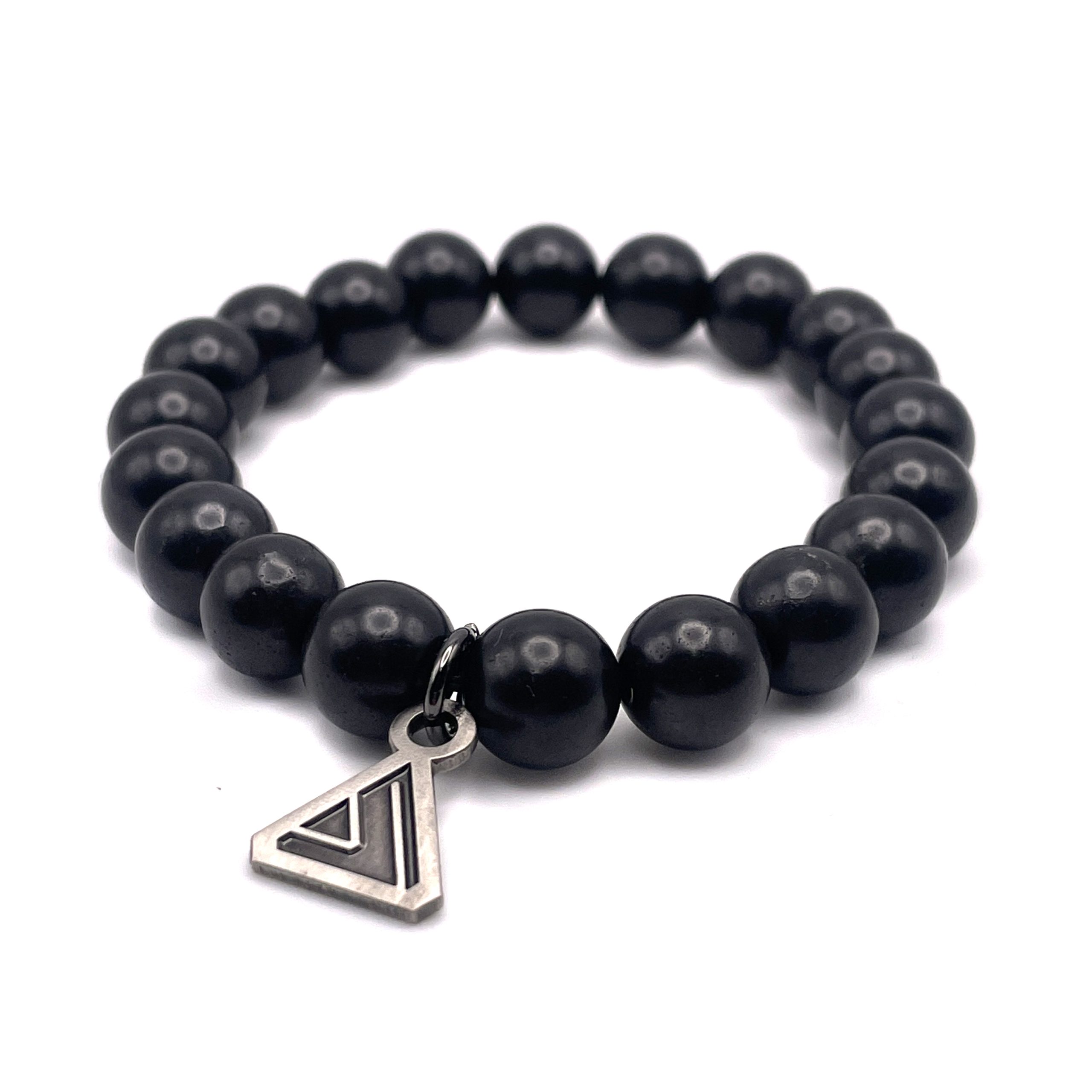Lightcode Shungite Bead Bracelet (10mm)