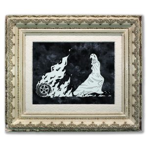 Distracted Driver, Mixed Media, 28" x 24"