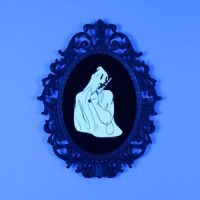 Knife Licking Ghost, Mixed Media, 10.5