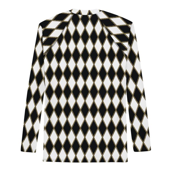 Chessboard Jester Rash Guard Shirt