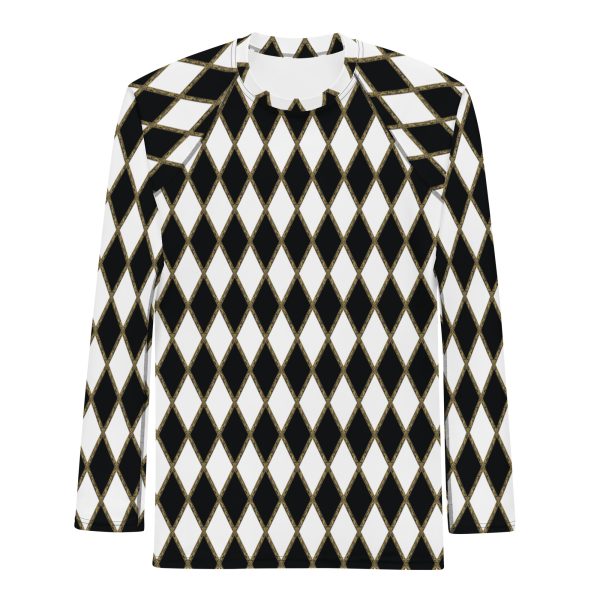 Chessboard Jester Rash Guard Shirt