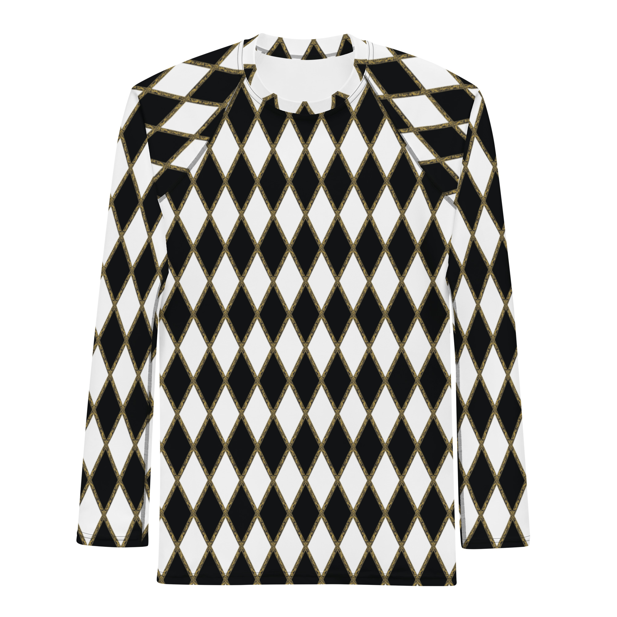 Chessboard Jester Rash Guard Shirt
