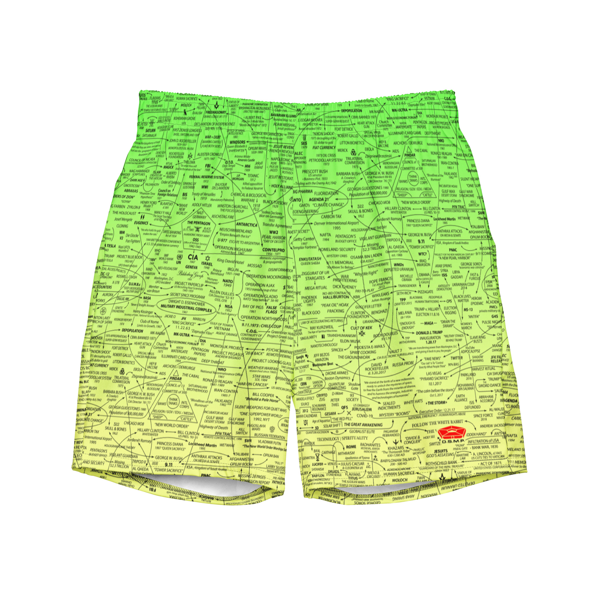 Q-WEB Swim Trunks (Acid)