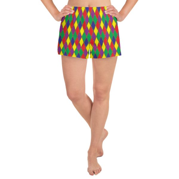 Jester Print Unisex Athletic Shorts