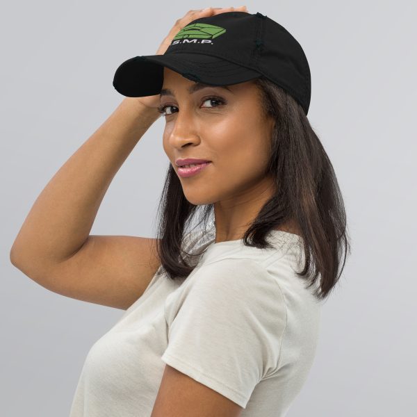 D.S.M.P. Distressed Corporate Logo Hat (Green)