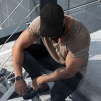 D.S.M.P. Distressed Corporate Logo Hat (Dark)