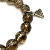 Rainbow Phantom Smoky Quartz Bead Bracelet (10mm)