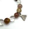 Rainbow Rutilated Quartz 10mm Bead Bracelet
