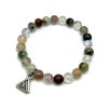 Rainbow Rutilated Quartz 8mm Bead Bracelet