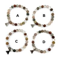 Rainbow Rutilated Quartz 8mm Bead Bracelet