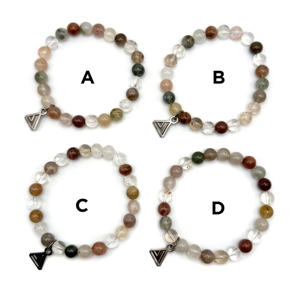 Rainbow Rutilated Quartz 8mm Bead Bracelet