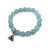 Aquamarine Bead Bracelet (10mm)