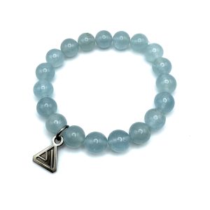 Aquamarine Bead Bracelet (10mm)
