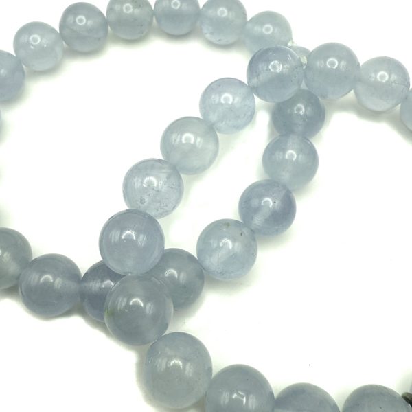 Aquamarine Bead Bracelet (10mm)