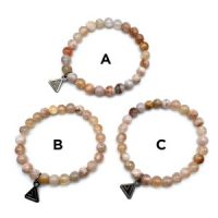 Flower Agate ~9mm Bead Bracelet