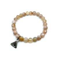 Flower Agate ~9mm Bead Bracelet