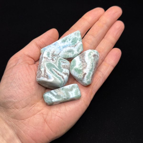 Dark Aqua Larimar Tumbled, Dominican Republic