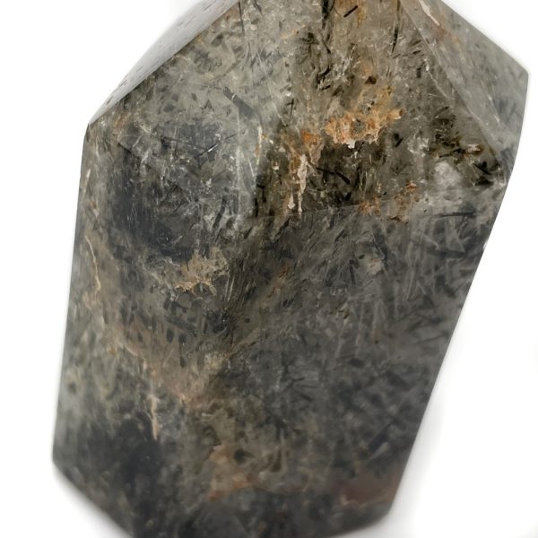 Tourmaline Phantom Quartz Polished Point 2.5